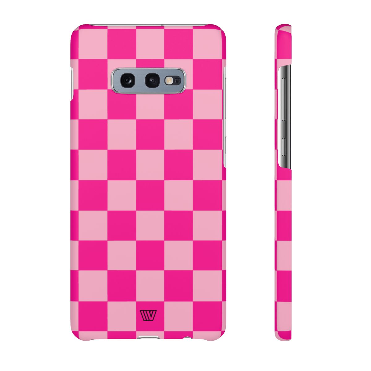 HOT PINK CHECKERBOARD | Slim Phone Case