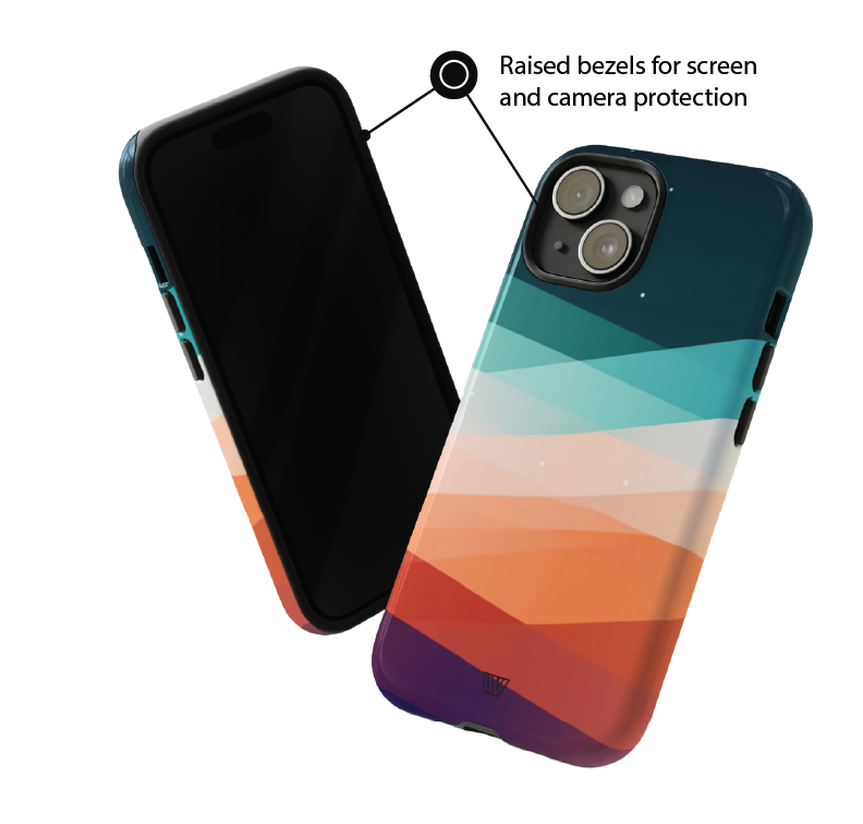 BEACH SUNSET STRIPES | Tough Phone Case